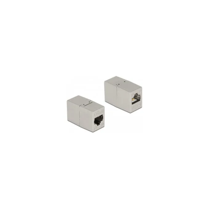 Delock Adapter RJ45 Buchse zu RJ45 Buchse Cat.6A Metall — image 1