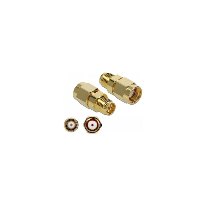 Delock Adapter RP-SMA Stecker zu RP-SMA Buchse 10 GHz — image 1