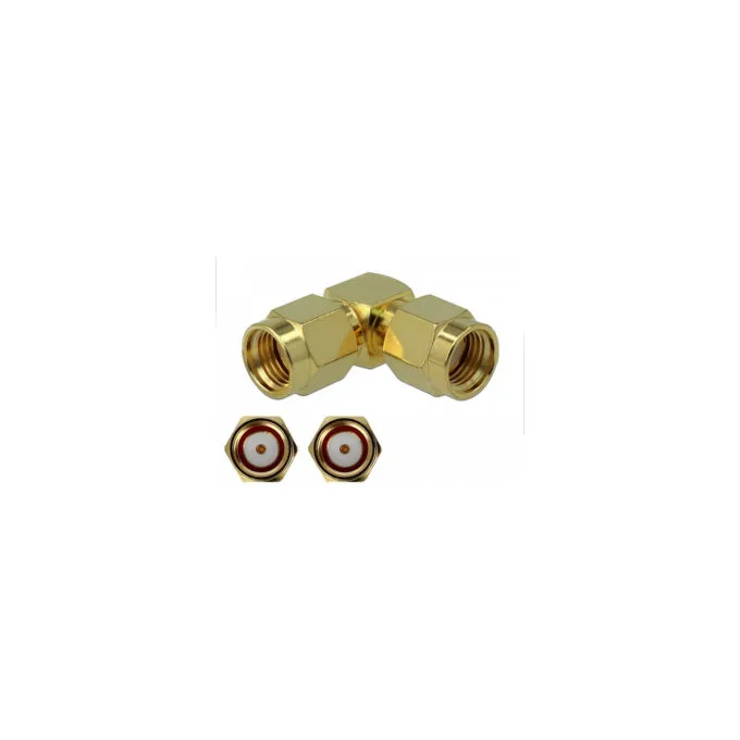 Delock Adapter RP-SMA Stecker zu RP-SMA Stecker 90° 3 GHz — image 1