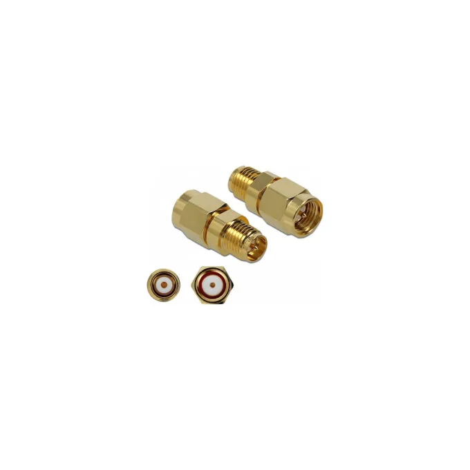 Delock Adapter SMA Stecker zu RP-SMA Buchse 10 GHz — image 1