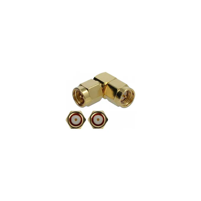 Delock Adapter SMA Stecker zu SMA Stecker 90° 10 GHz — image 1
