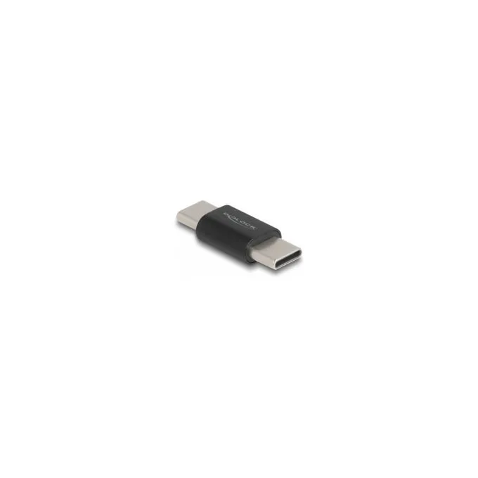 Delock Adapter SuperSpeed USB 10 Gbps (USB 3.2 Gen 2) USB Type-CTM Gender Changer Stecker zu Stecker schwarz — image 1