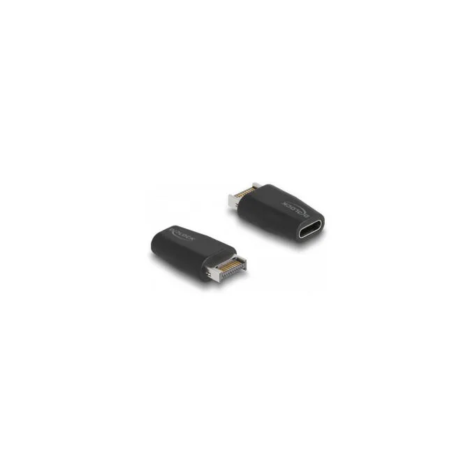 Delock Adapter USB 10 Gbps Typ-E Key A Stecker zu USB Type-CTM Buchse schwarz — image 1