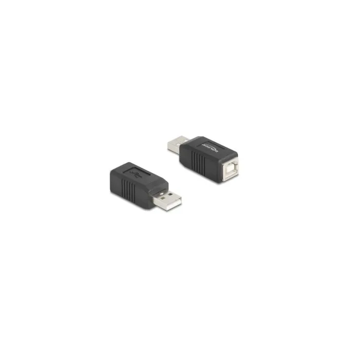 DELOCK Adapter USB 2.0 A Stecker zu B Buchse — image 1