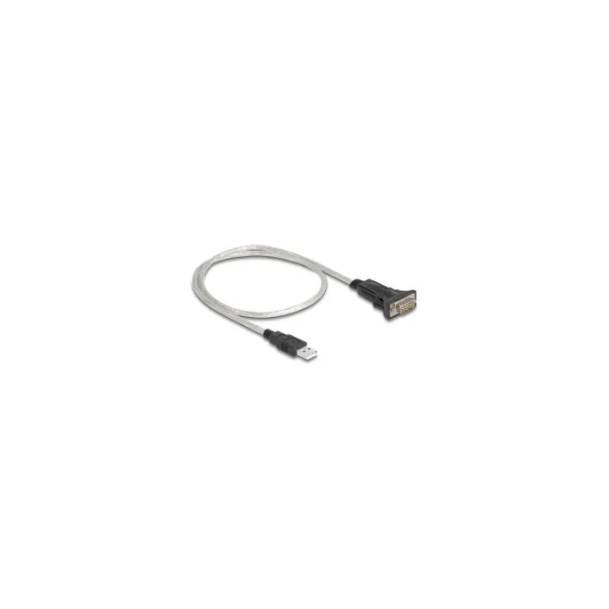 Delock Adapter USB 2.0 Typ-A zu 1 x Seriell RS-422 485 Stecker mit 6 Pin Terminalblock 5 V 0.5 m — image 1