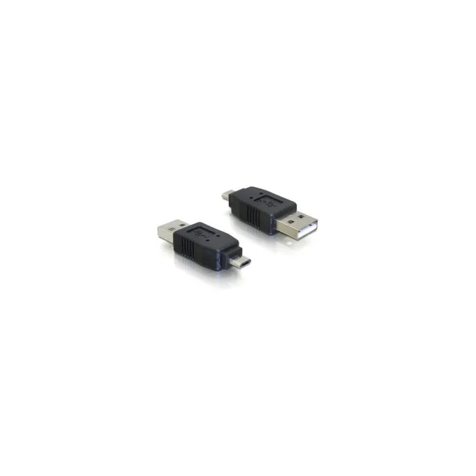 Delock Adapter USB 2.0 Typ Micro-B Stecker zu USB 2.0 Typ-A Stecker — image 1