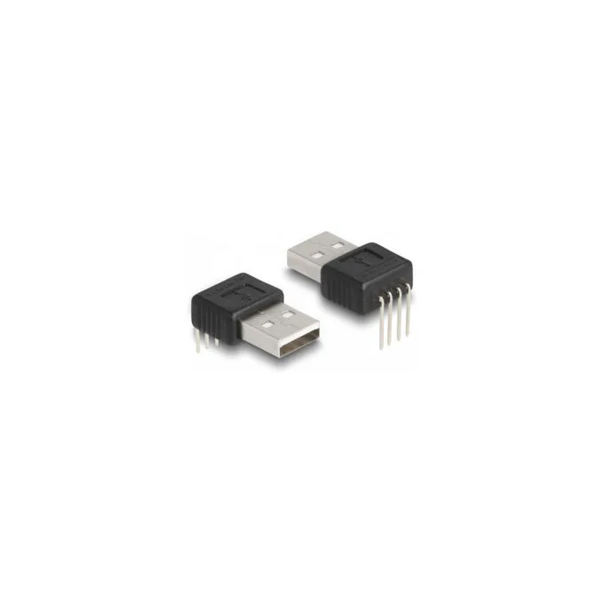 Delock Adapter USB 2.0 Type-A Stecker zu 4 Pin 90° gewinkelt — image 2