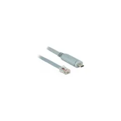 Delock Adapter USB 2.0 Type-CTM Stecker to 1 x Seriell RS-232 RJ45 Stecker 5.0 m grau