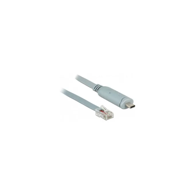 Delock Adapter USB 2.0 Type-CTM Stecker to 1 x Seriell RS-232 RJ45 Stecker 5.0 m grau — image 1
