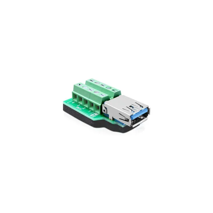 Delock Adapter USB 3.0 Typ-A Buchse to Terminalblock 10 Pin — image 1