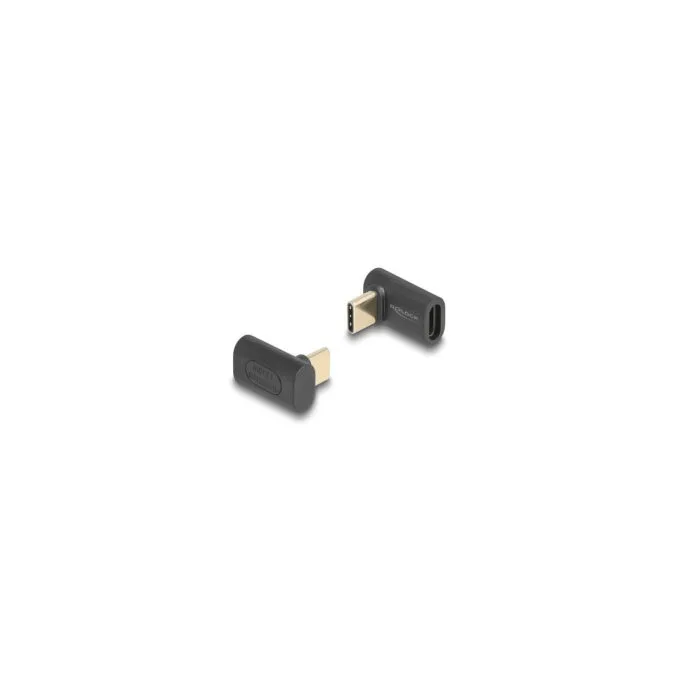 Delock Adapter USB 40 Gbps USB Type-CTM PD 3.1 240 W Stecker zu Buchse gewinkelt 8K 60 Hz — image 1