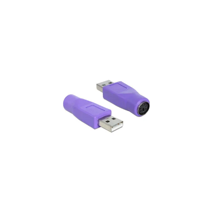 Delock Adapter USB Typ-A Stecker to PS 2 Buchse — image 1