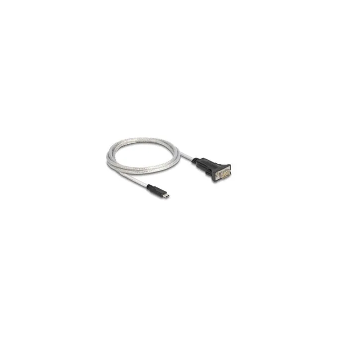 Delock Adapter USB Type-CTM zu 1 x Seriell RS-422 485 Stecker mit 6 Pin Terminalblock 5 V 1 m — image 1