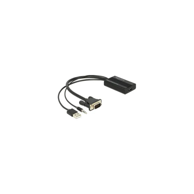 Delock Adapter VGA. DB-15. USB to HDMI — image 1