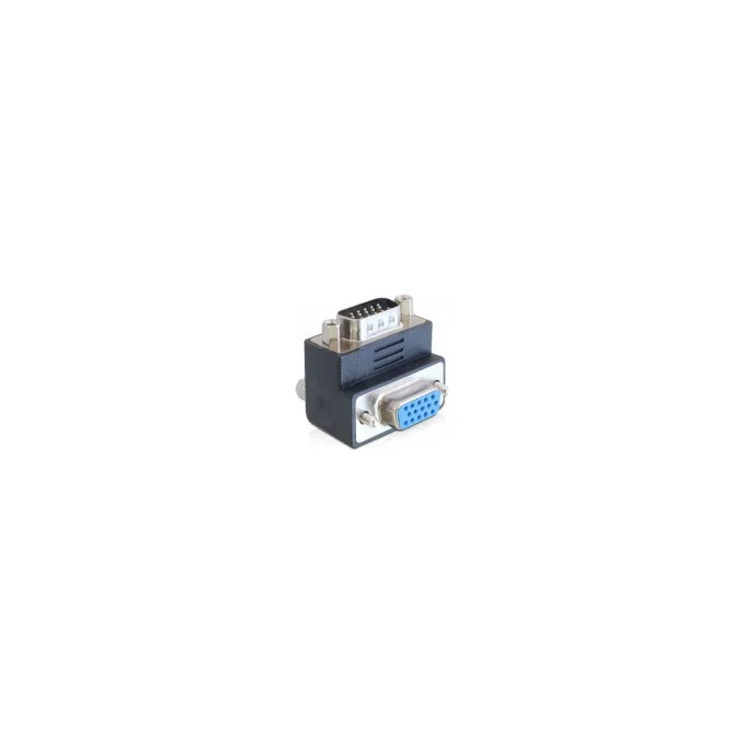 Delock Adapter VGA Stecker zu Buchse 90° gewinkelt — image 1