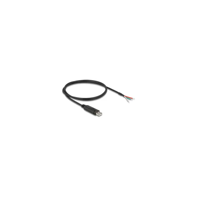 Delock Adapterkabel USB 2.0 Typ-A zu seriell RS-485 3 x offene Kabelenden 1 m — image 1