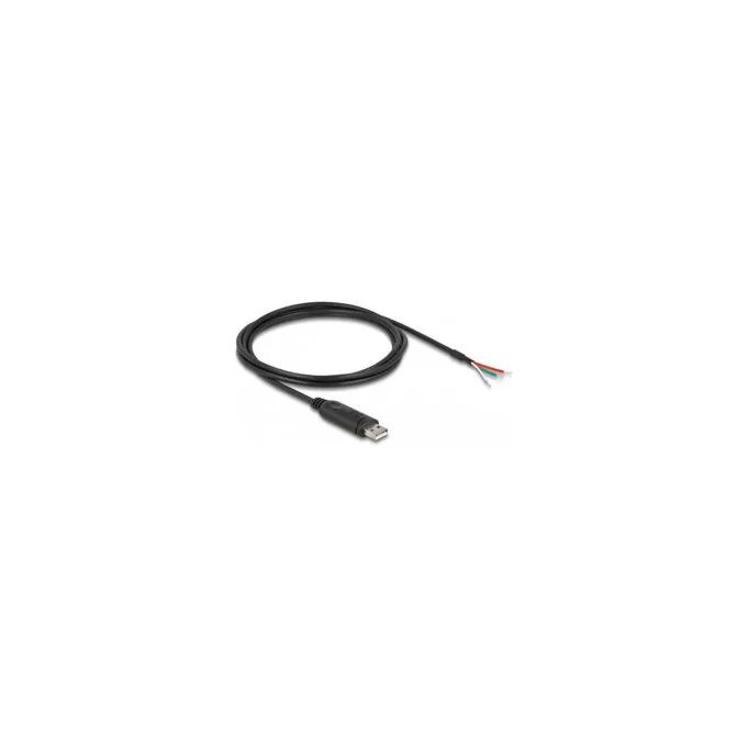 Delock Adapterkabel USB 2.0 Typ-A zu seriell RS-485 3 x offene Kabelenden 2 m — image 1