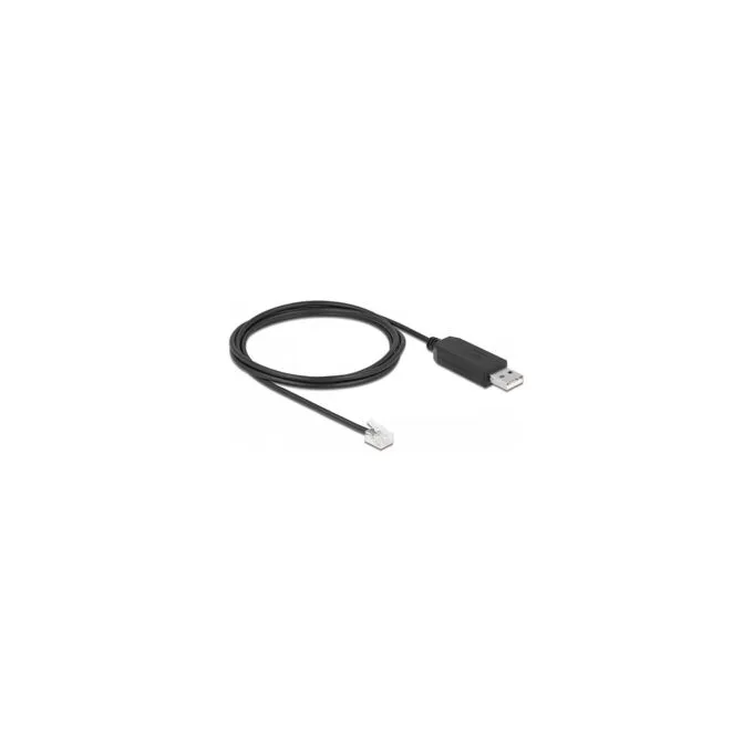 DELOCK Adapterkabel USB Typ-A zu Seriell RS-232 RJ12mit ESD Schutz APC 2m — image 1