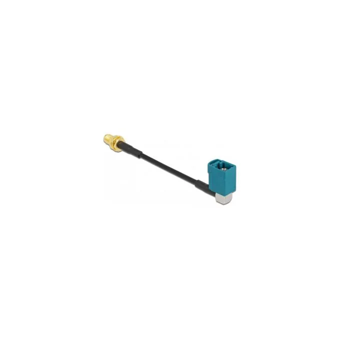 DELOCK Antennenkabel FAKRA Z Buchse 90 zu SMA Buchse zum Einbau RG-174 10cm — image 1