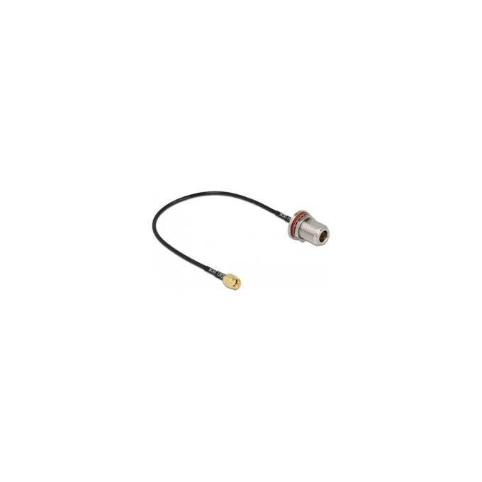DELOCK Antennenkabel RP-SMA Stecker zu N Buchse RG-174 30cm — image 1