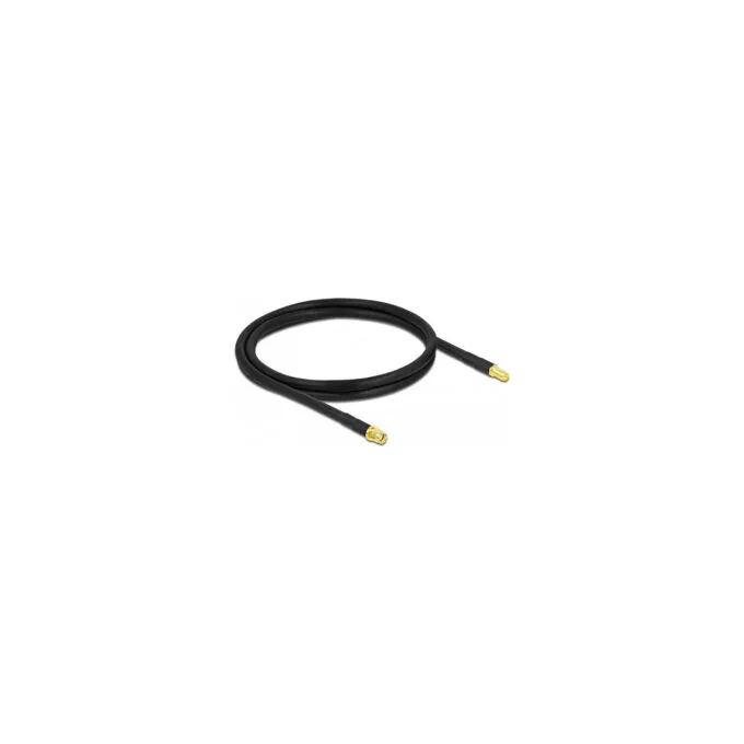Delock Antennenkabel RP-SMA Stecker zu RP-SMA Buchse LMR CFD300 1 m low loss — image 1