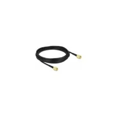 Delock Antennenkabel RP-SMA Stecker zu RP-SMA Stecker LMR CFD100 5 m low loss