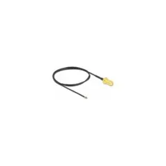 DELOCK Antennenkabel SMA Buchse zum Einbau zu MHF 4L LK Stecker 1.37 50cm Gewindelnge 10mm