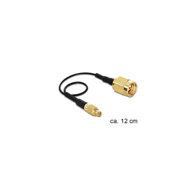 Delock Antennenkabel SMA Stecker zu MMCX Stecker 1.13 120 mm — image 2