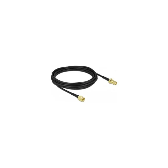 Delock Antennenkabel SMA Stecker zu SMA Buchse LMR CFD100 5 m low loss — image 1