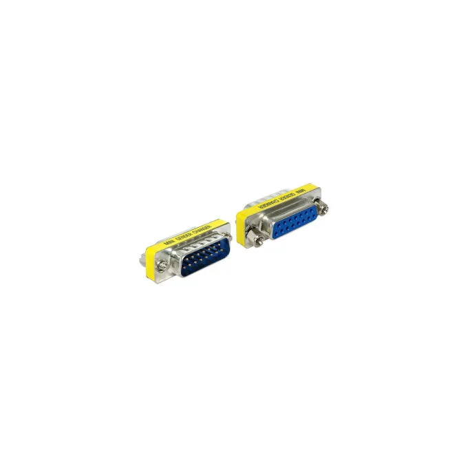Delock D-Sub 15 Pin Stecker to Buchse Portschoner — image 1