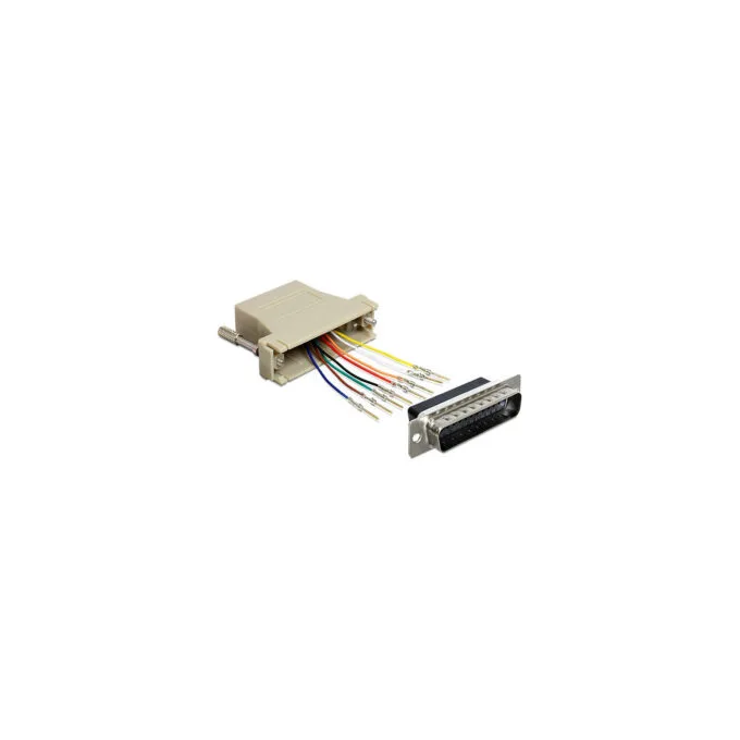 Delock D-Sub 25 Pin Stecker to RJ45 Buchse Montagesatz — image 1