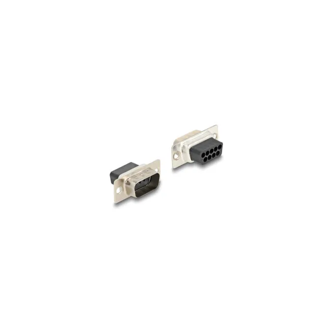 Delock D-Sub 9 Pin Stecker zu RJ12 Buchse Montagesatz gelb — image 2