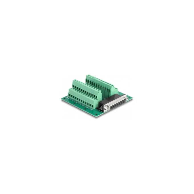 Delock D-Sub HD 44 Pin Buchse zu Terminalblock für Hutschiene — image 1