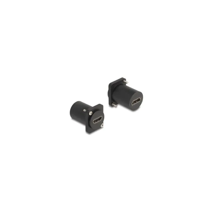 Delock D-Typ Modul HDMI 8K 60Hz Buchse zu Buchse mit Schrauben schwarz — image 1