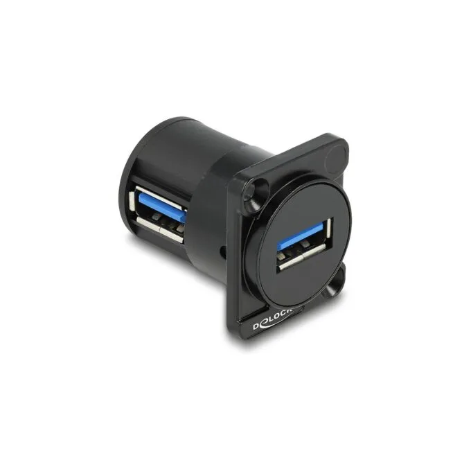 Delock D-Typ Modul USB 2.0 Typ-A Buchse zu Buchse 90° gewinkelt — image 1