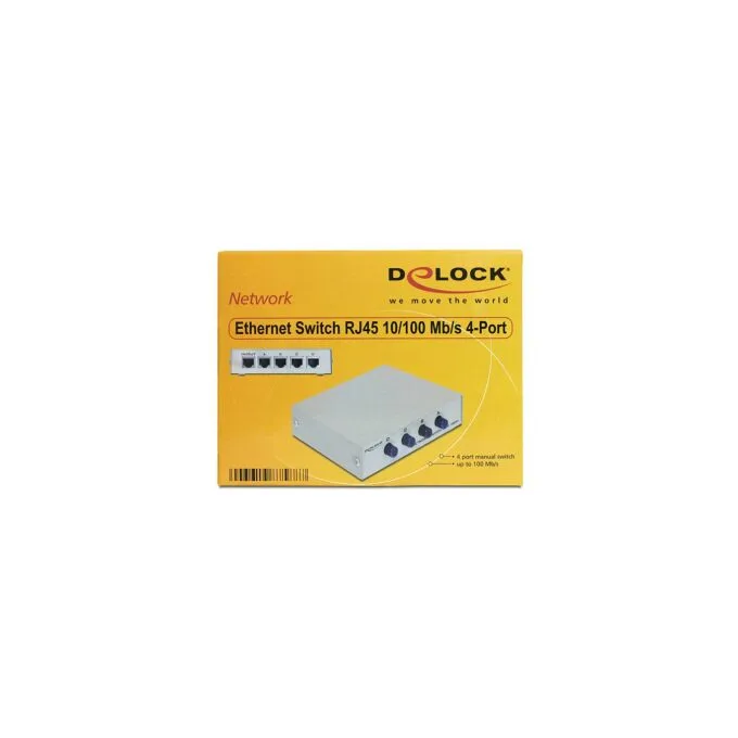 DELOCK DATA Switch 4-port RJ45 10 100manuell — image 2