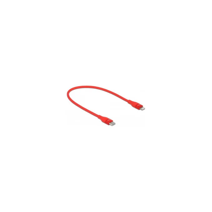 Delock Daten- und Ladekabel USB Type-CTM zu LightningTM für iPhoneTM. iPadTM und iPodTM rot 0.5 m MFi — image 2
