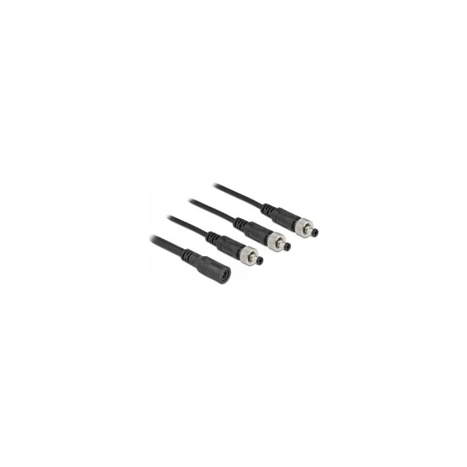Delock DC Verteilerkabel 5.5 x 2.1 mm 1 x Buchse zu 3 x Stecker verschraubbar — image 2