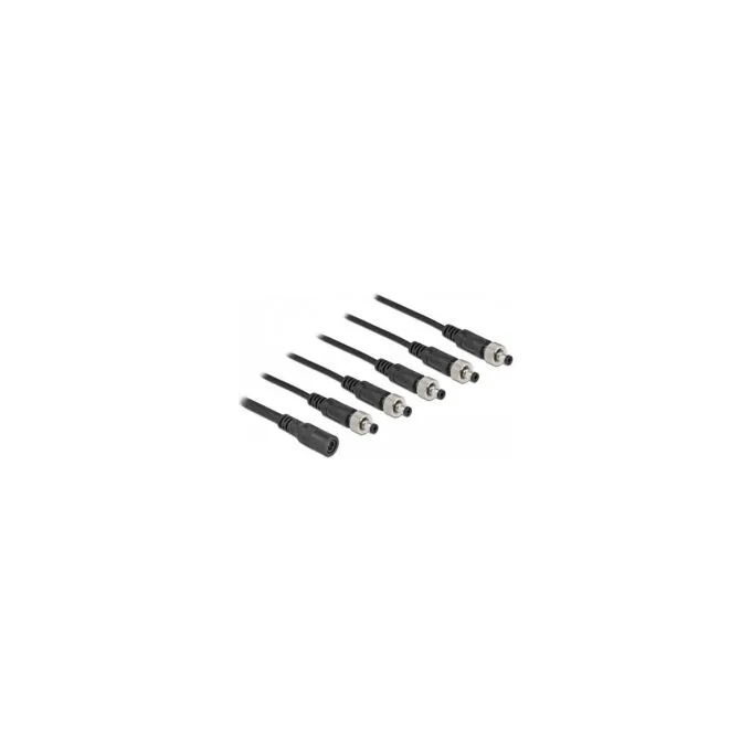 Delock DC Verteilerkabel 5.5 x 2.1 mm 1 x Buchse zu 5 x Stecker verschraubbar — image 2