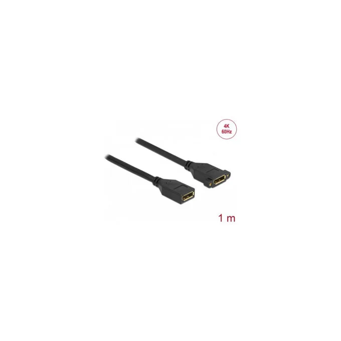 Delock DisplayPort 1.2 Kabel Buchse zu Buchse zum Einbau 4K 60 Hz 1 m — image 2