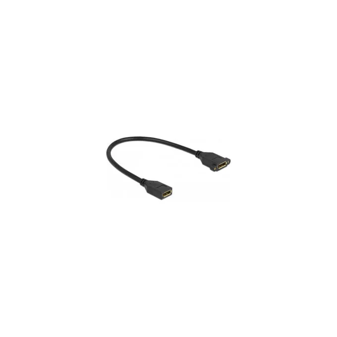 Delock DisplayPort 1.2 Kabel Buchse zu Buchse zum Einbau 4K 60 Hz 30 cm — image 1