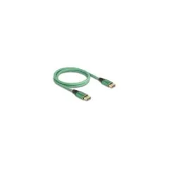 DELOCK DisplayPort Kabel 16K 60 Hz 1m grun Metall