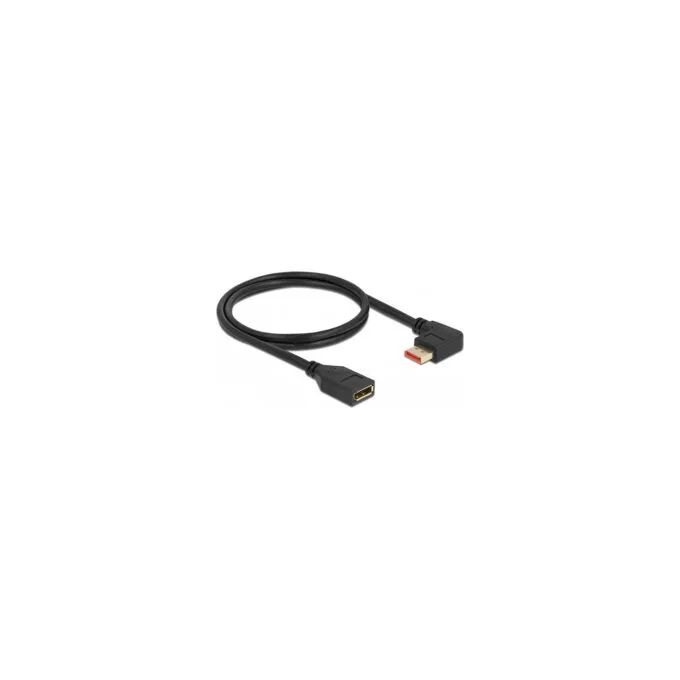 Delock DisplayPort Verlängerungskabel Stecker 90° links gewinkelt zu Buchse 8K 60 Hz 1 m — image 2