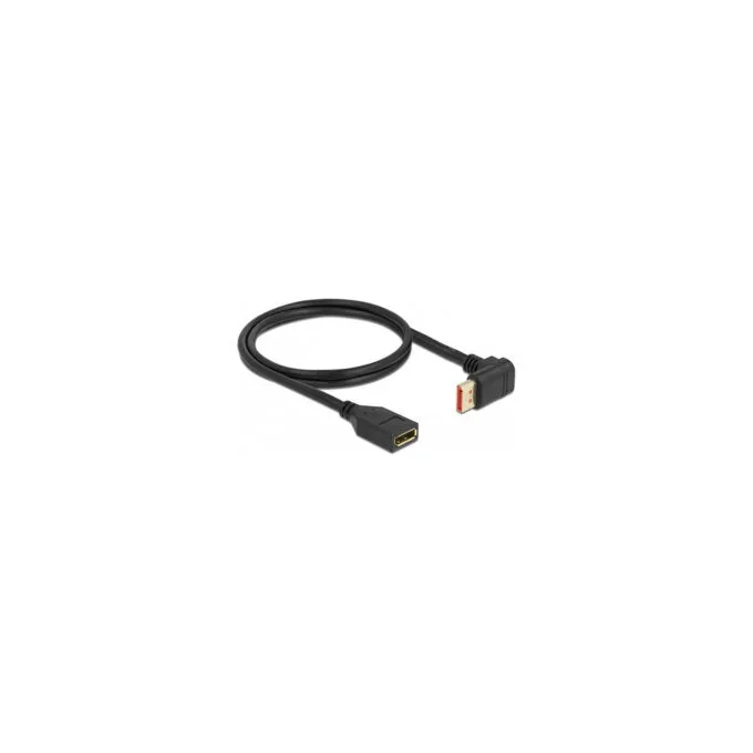 Delock DisplayPort Verlängerungskabel Stecker 90° oben gewinkelt zu Buchse 8K 60 Hz 1 m — image 2