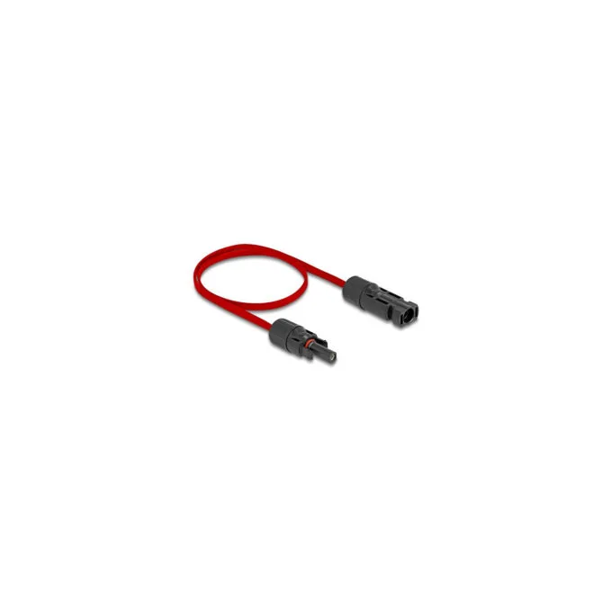 Delock DL4 Solar Flachbandkabel Stecker zu Buchse 60 cm rot — image 1