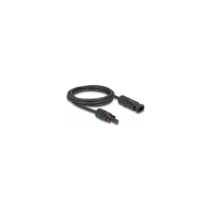 Delock DL4 Solar Kabel 6 mm2 Stecker zu Buchse 1 m schwarz — image 1