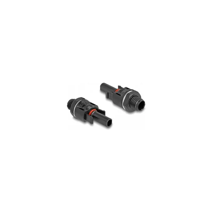 Delock DL4 Solar Konnektoren zum Crimpen. Stecker und Buchse. schwarz 2 Stück — image 1