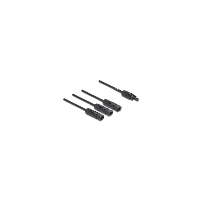 Delock DL4 Solar Splitter Kabel 1 x Buchse zu 3 x Stecker 35 cm schwarz — image 2