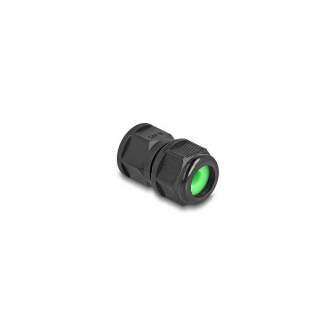 Delock Durchführungskupplung für RJ45 Netzwerkkabel IP67 staub- und wasserdicht schwarz — image 1