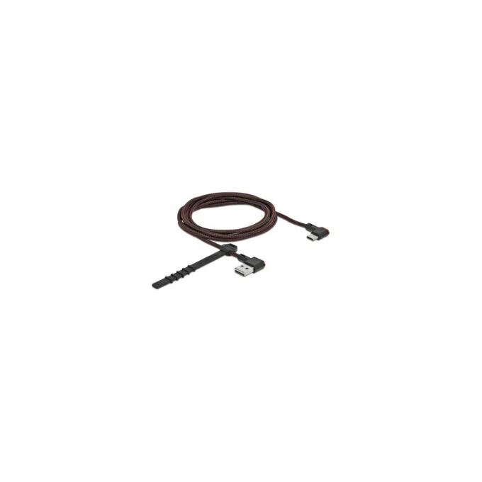Delock EASY-USB 2.0 Kabel Typ-A Stecker zu USB Type-CTM Stecker gewinkelt links rechts 2 m schwarz — image 2